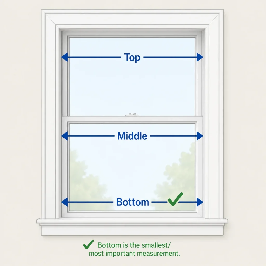 Width of a window 