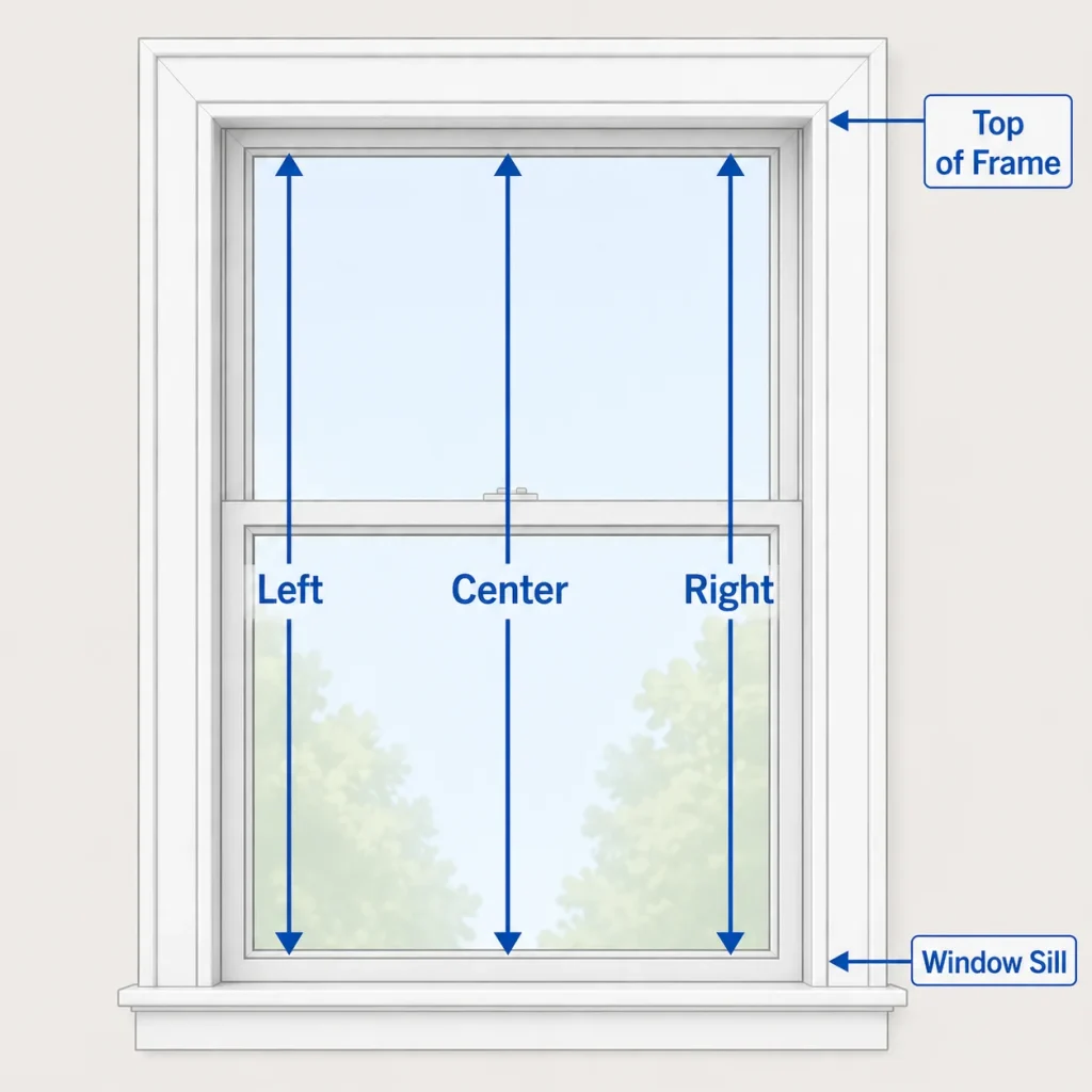 High of a window
