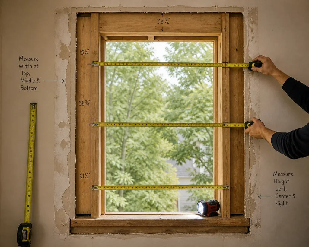 Window being replaced