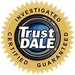 the TrustDALE Certified Guaranteed seal for Davis Window and Door